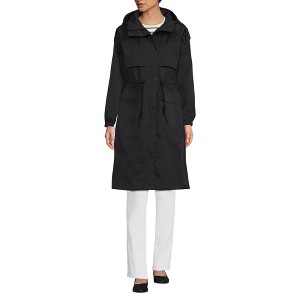 Lands' End Women's Crinkle Raincoat - 1 of 4