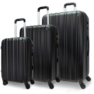 World Traveler Kemyer Quest 3-Piece Hardside Lightweight Expandable Spinner Suitcase Luggage Set
