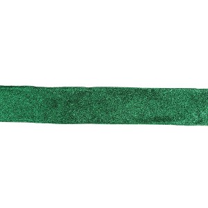 Northlight Shimmering Green Wired Christmas Craft Ribbon 2.5" x 16 Yards - 1 of 3