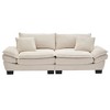 Runesay Corduroy Sofa Sleeper Couch Loveseat Sofa with Pillows Comfy Upholstered Deep Seat Sofa - 3 of 4