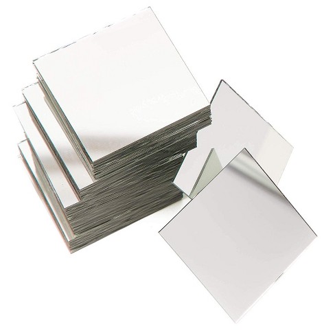 60 Pack Craft Square Mirror Mosaic, Small Mirror Tiles Michaels