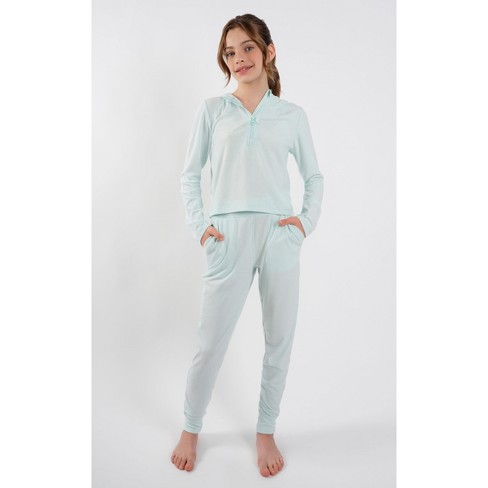 90 Degree By Reflex Girls' Textured Rib Half Zip Hoodie And Textured Rib  Jogger 2 Piece Set : Target