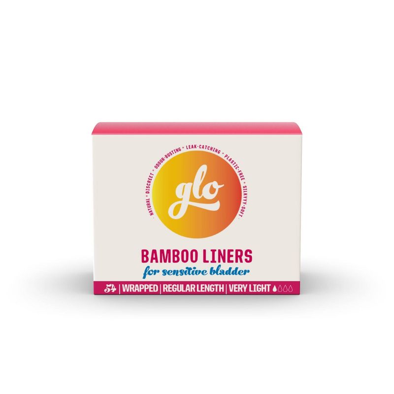 glo Here We Flo Megapack of Bamboo Liners for Sensitive Bladder for Leak Protection and Comfort - 54ct, 1 of 9