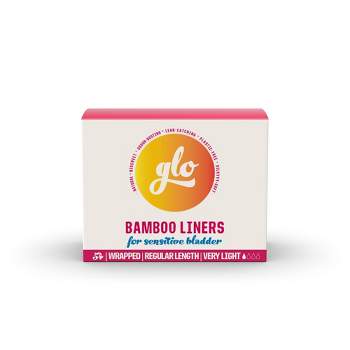 glo Here We Flo Megapack of Bamboo Liners for Sensitive Bladder for Leak Protection and Comfort - 54ct