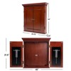 GSE Professional Solid Wood Classic Dartboard Cabinet with Dart Scoreboard - 2 of 4