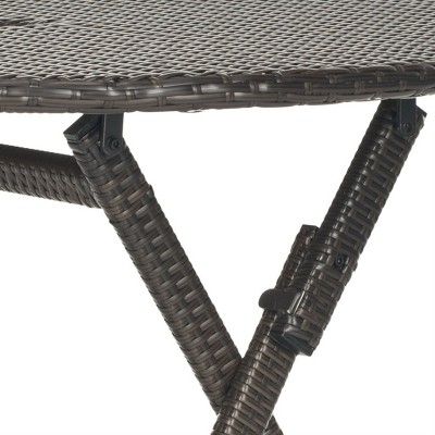 Ellis Brown Round Rattan Folding Patio Table