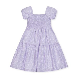 Hope & Henry Girls' Short Bubble Sleeve Smocked Dress, Toddler - 1 of 4
