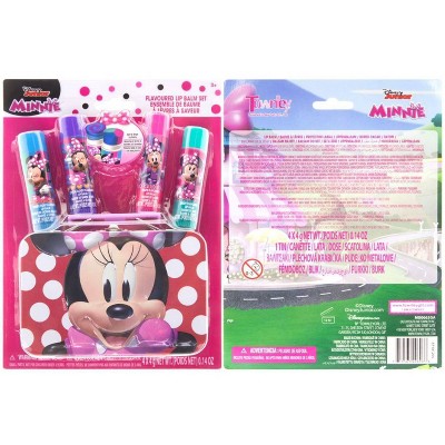 Disney Jr. Minnie Mouse  Flavoured Lip Balm Set with Tin 4pk