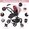 Stroller for Newborn, Convertible Baby Pram with Reversible Seat and One-Hand Fold - 4 of 4