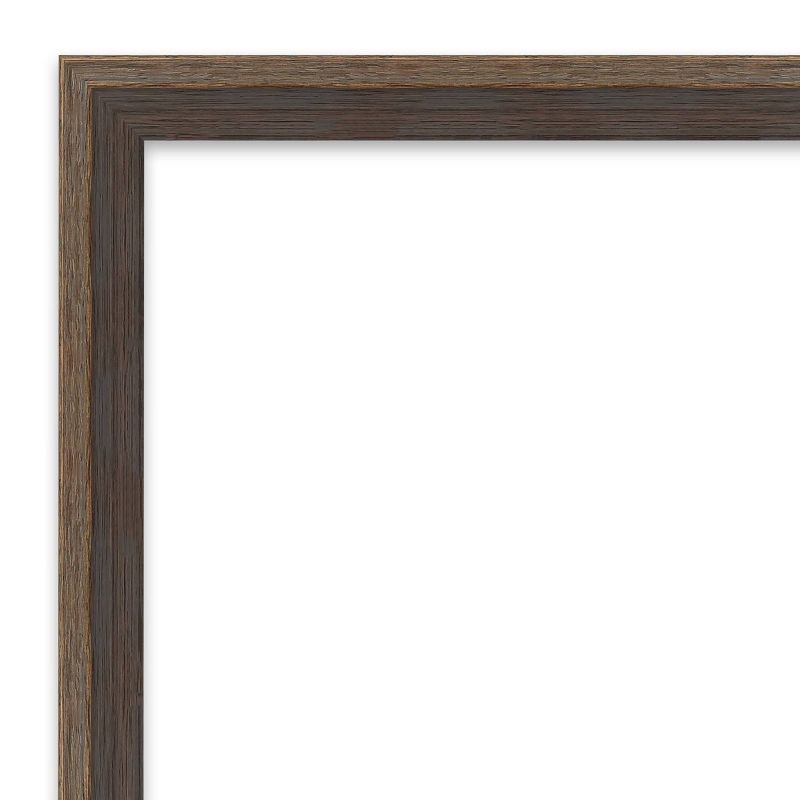 27&#34; x 27&#34; Non-Beveled Hard Wedge Mocha Wood Wall Mirror - Amanti Art, 3 of 11