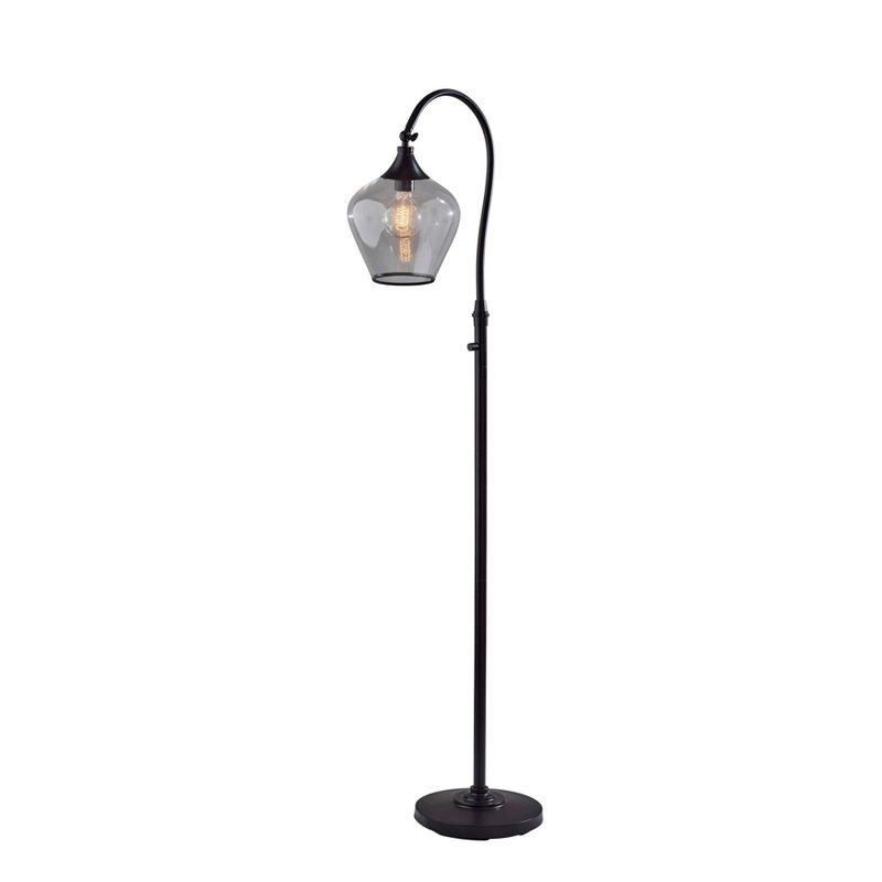 Bradford Floor Lamp (Includes Light Bulb) Dark Bronze - Adesso, 1 of 9