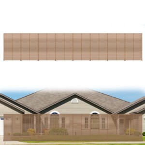 SEVOBAL 8pc Patio Screen Patio Privacy Porch Screen Patio Screens Paged Patio Decorative Screens Patio Screen Decor Outdoor, Brown, 363.76"*15.75"*72" - 1 of 4