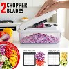 Attop 8 Blades Food Vegetable Chopper Onion Vegetable Cutter with Container, Kitchen Gadgets and Essentials, (10 in 1) - 3 of 4