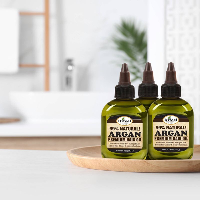 Difeel Premium Natural Argan Hair Oil - 2.5 fl oz, 5 of 6