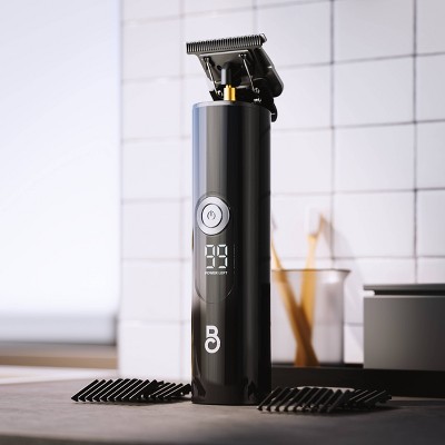 Beard Club T-Blade Beard Edger Trimmer: Battery Powered, For All Hair Types, With 5 Pieces