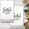 Linum Home Textiles GATHER - Embroidered Luxury 100% Turkish Cotton Hand Towels - 2 of 3