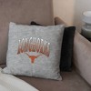 NCAA Texas Longhorns 16" Heather Gray Sweatshirt Pillow - 3 of 4