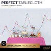 Plastic Tablecloth Disposable, Tablecloths for Rectangle Tables 54 inch. x 108 inch. Fits Tables Up to 8 Feet, Table Cloth for Party - SparkSettings - 4 of 4