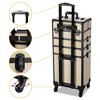 Byootique 3-Piece Makeup Train Cases Cosmetic Organizer Kit ForgetMeNo pattern - 4 of 4