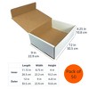 UBMOVE White Corrugated Mailer and Literature Boxes Sets of 50 (12-1/9" x 9-3/4" x 4" Literature Box) - 4 of 4