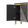 Lyngins Sideboard Buffet Cabinets with Two-tone Doors,Adjustable Shelves,Free Handle Coffee Bar Cabinets,Credenzas for Kitchen,Entryway - 4 of 4