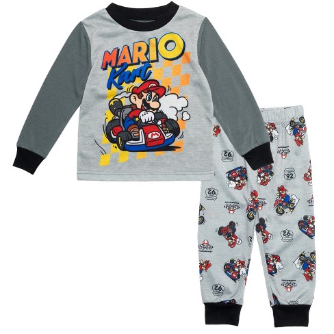 Mario Kart Nintendo Mario Toddler Boys Pullover Pajama Shirt And Pants ...
