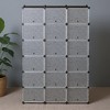 GustoWave hoe Rack Organizer, 12 Tier Shoe Storage Cabinet for 72 Pair of Shoes, 36 Grids Expandable Plastic Shoe Shelves for Closet, Entryway,Hallway - 3 of 4