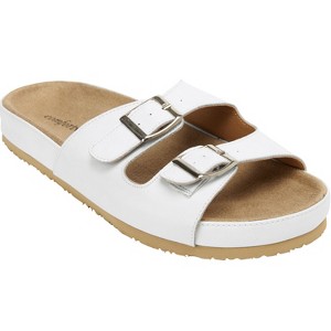 Comfortview Women's The Maxi Slip On Footbed Sandal (Wide Widths Available) - 1 of 4