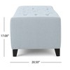 CAVINAS 51" Storage Ottoman Bench for Bedroom,Tufted Storage Bench with Lift Top,Ottoman for Living Room,Entryway - 4 of 4