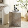 Udo T Marble Side Table - ACC3734A - Brown Grey - Safavieh - 2 of 4