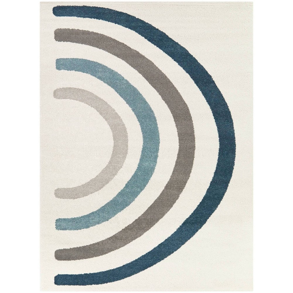 Photos - Area Rug Balta Rugs 4'4"x6' Kids' Kallee Rainbow Blue