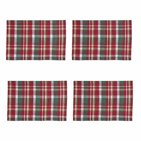 Split P Sleigh Bell Plaid Placemat Set of 4 - image 1 of 4