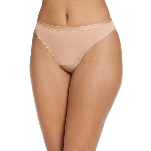 JOCKEY NEW Womens Cheeky Fit Low-Rise Underwear Thong Panty LARGE