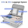 TOBILI Luggage Sets 3 Piece(20/24/28), Expandable Carry On Luggage ,Hard Shell and Lightweight Suitcase with Front Pocket and Spinner Wheels - 4 of 4