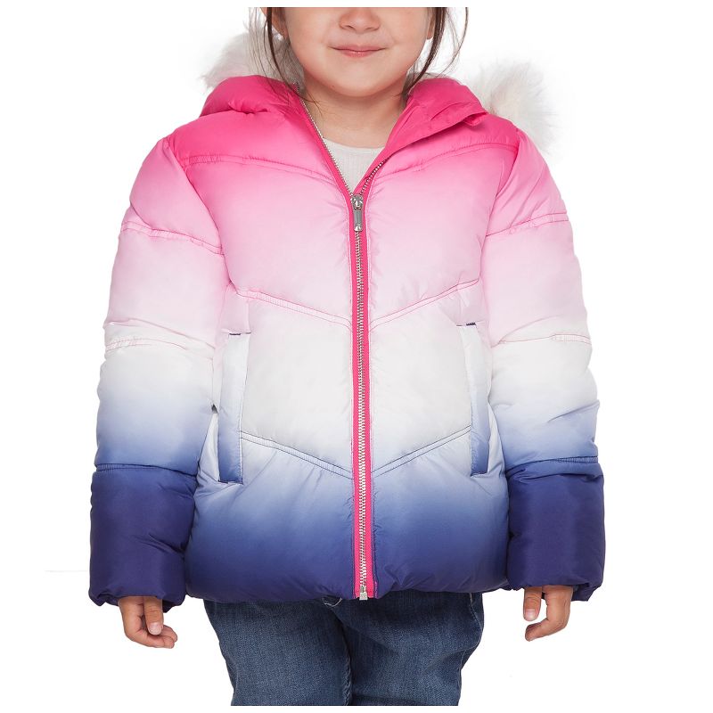 Rokka&Rolla Girls' Heavy Winter Puffer Jacket Bubble Coat, 1 of 13