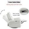 Swivel Nursery Rocking Chair,Glider Chair,Modern Rocking Swivel Recliner Chair for Bedroom - 4 of 4
