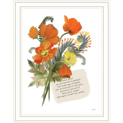 HomeRoots See You Grow White Framed Print Wall Art