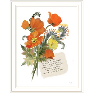 HomeRoots See You Grow White Framed Print Wall Art - 1 of 3