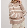 Women's Striped Sweater Hoodie - BluIvy - 4 of 4