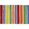 Jellybean Juicy Fruit Stripes Doormat – Bright, Colorful, Washable Rug for Indoor & Outdoor Entryways, 20"X30" - 2 of 3