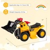 Costway 6V Electric Kids Ride On Bulldozer Pretend Play Truck Toy with Adjustable Bucket - 3 of 4