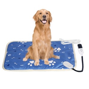 iMountek "Electric Pet Heating Pad for Dogs & Cats with 9 Heat Levels, Timer, Waterproof, Chew-Resistant"Blue - 1 of 4