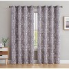 HLC.ME Paris Paisley Decorative Print Damask Pattern Light Reducing Grommet Window Curtain Panels for Bedroom, Set of 2 - 2 of 4