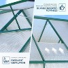6X7 ft Polycarbonate Greenhouse with Aluminum Frame, Greenhouses with Ventilation, Aluminum Large Walk-in Greenhouses for Outdoors - 3 of 4