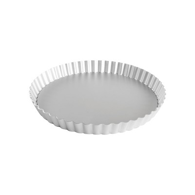 Anodized Aluminum Round Fluted Tart Pan with Removable Bottom