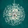 LLHZSY Modern Firework Sputnik Chandelier Crystal Pendant Lighting - 8/9/12 Lights - Gold/Chrome/Gold and Turquoise/Chrome and Turquoise - 3 of 4