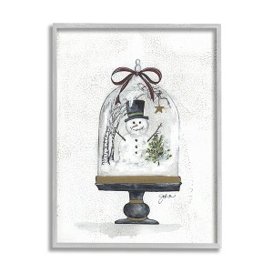 Stupell Industries Winter Scenery Snow Globe Framed Giclee Art - 1 of 4