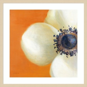 Amanti Art Contemporary Poppy by Danhui Nai Wood Framed Wall Art Print - 1 of 4