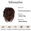 Alilang Messy Bun Hair Piece Updo Synthetic Tousled Ponytail Hairpiece 8 Inch - 3 of 4