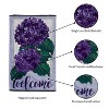 Evergreen Hydrangea Welcome Applique House Flag 28 x 44 Inches Outdoor Decor for Homes and Gardens - 4 of 4